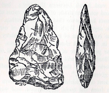 Palaeolithic implement found by William Gutteridge